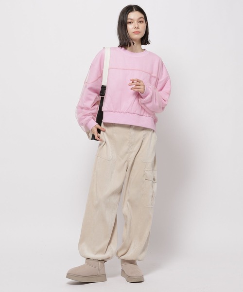 niko and...(ニコアンド)の「オーバーチュールスウェット(スウェット・レディース・グレー/ブルー/ブラック/ピンク・MEDIUM/LARGE)」の16枚目の写真