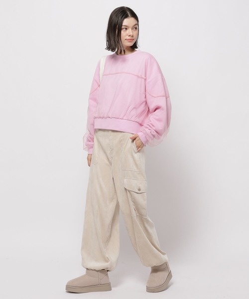 niko and...(ニコアンド)の「オーバーチュールスウェット(スウェット・レディース・グレー/ブルー/ブラック/ピンク・MEDIUM/LARGE)」の17枚目の写真