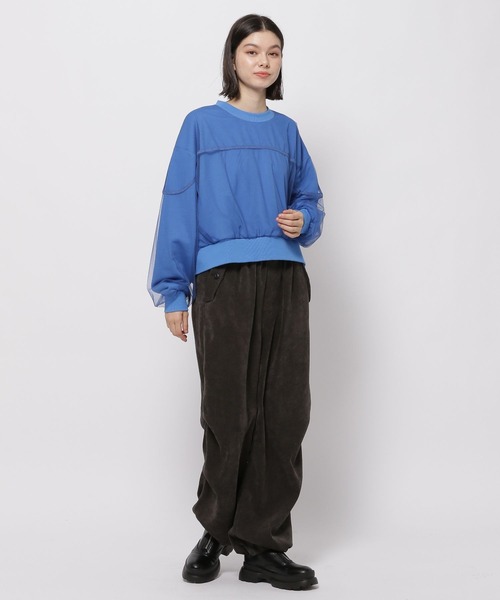 niko and...(ニコアンド)の「オーバーチュールスウェット(スウェット・レディース・グレー/ブルー/ブラック/ピンク・MEDIUM/LARGE)」の19枚目の写真