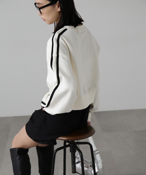 FREE'S MART（フリーズマート）の「ワンポイントロゴスウェット（スウェット・レディース・ホワイト/ネイビー/ベージュ・FREE）」の8枚目の写真