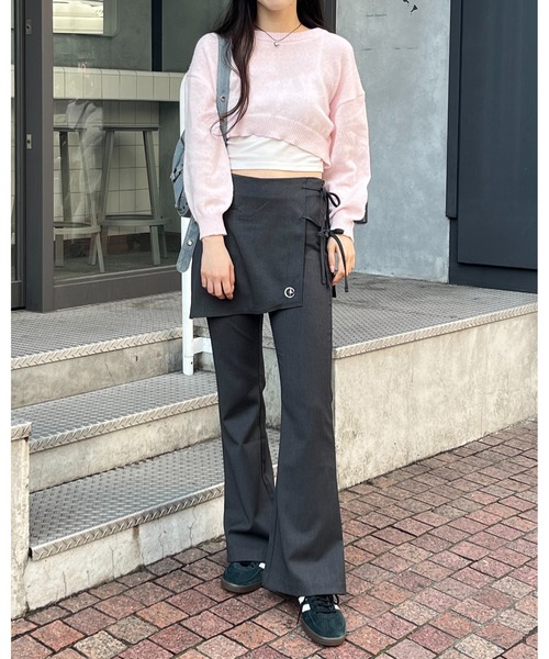 3.3 Field Trip (3.3フィールドトリップ)の「3.3 Field Trip/ショートモヘアニット 2995314(ニット/セーター・レディース・アイボリー/ライトグリーン/ピンク・FREE)」の15枚目の写真