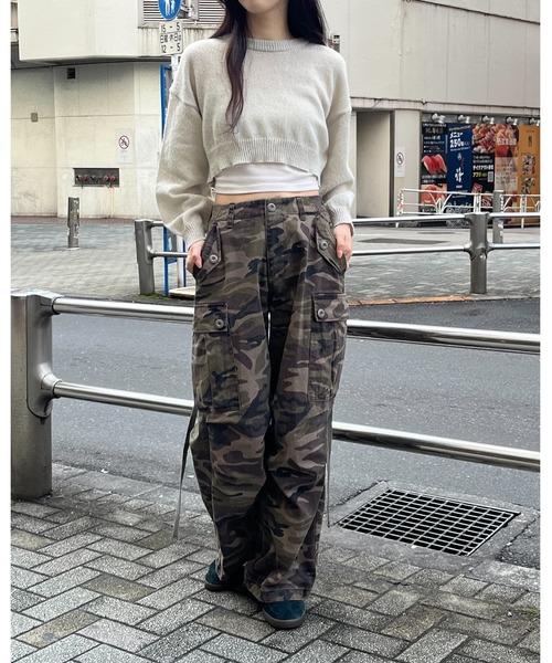 3.3 Field Trip (3.3フィールドトリップ)の「3.3 Field Trip/ショートモヘアニット 2995314(ニット/セーター・レディース・アイボリー/ライトグリーン/ピンク・FREE)」の17枚目の写真