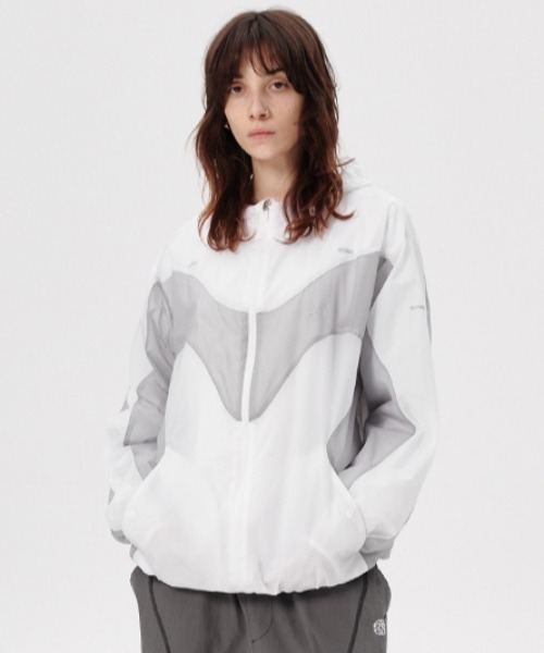MAHAGRID(マハグリッド)の「『mahagrid/マハグリッド』WAVE M LOGO HOODED WINDBREAKER/ウエーブロゴウインドブレーカー(その他アウター・メンズ・ブラック/グレー・L/M)」の17枚目の写真