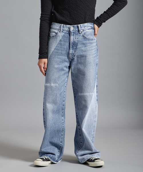 セール】【OUT OF FRAMe】バイカラーデニムパンツ（デニムパンツ