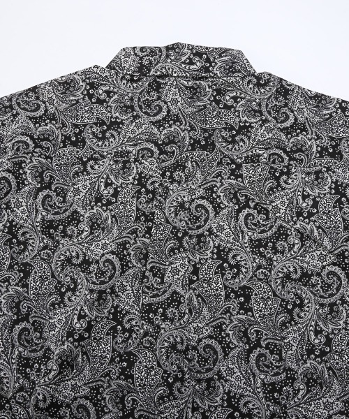 LUXSTYLE（ラグスタイル）の「フラワーペイズリー長袖シャツ（日本製）（シャツ/ブラウス・メンズ・ブラック・L/M）」の7枚目の写真