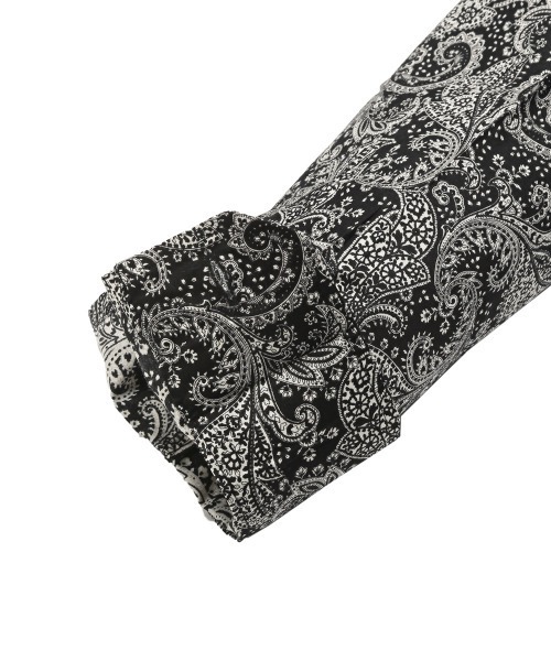 LUXSTYLE（ラグスタイル）の「フラワーペイズリー長袖シャツ（日本製）（シャツ/ブラウス・メンズ・ブラック・L/M）」の9枚目の写真