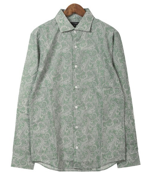LUXSTYLE（ラグスタイル）の「フラワーペイズリー長袖シャツ（日本製）（シャツ/ブラウス・メンズ・ブラック・L/M）」の18枚目の写真