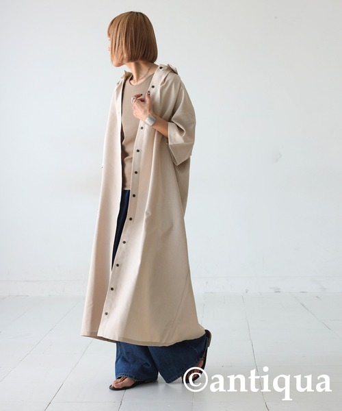 antiqua(アンティカ)の「シャツワンピース(シャツワンピース・レディース・ブルーグレー/ブルー/ナチュラル・R/P)」の16枚目の写真