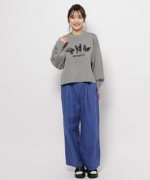 ニコアンド　DOGアソートニットプルオーバー　アイボリー　L niko and DOGアソートニットプルオーバー アイボリー L 新品 - メルカリ