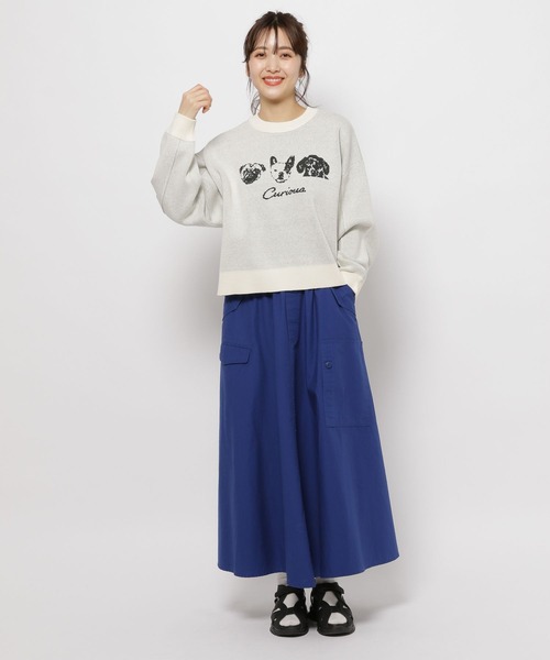 ニコアンド　DOGアソートニットプルオーバー　アイボリー　L niko and DOGアソートニットプルオーバー アイボリー L 新品 - メルカリ