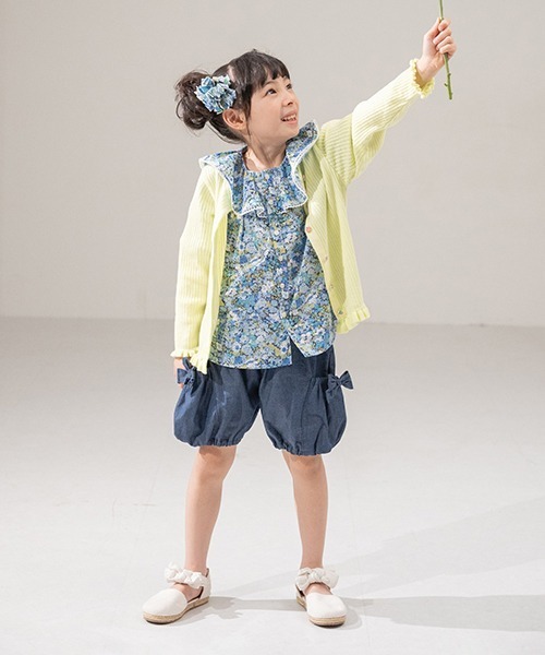 sense of wonder（センスオブワンダー）の「リブフリルカーディガン（カーディガン/ボレロ・キッズ・ライム/ミント/ピンク・120-130cm/100-110cm/80-90cm）」の12枚目の写真