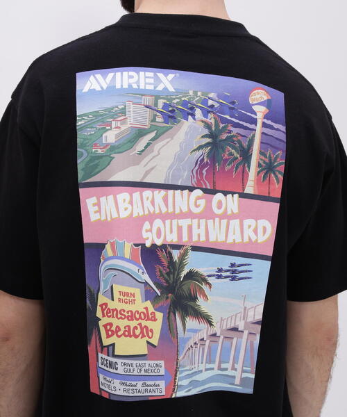 AVIREX（アヴィレックス）の「EOS. POSTER T-SHIRT / エンバーキング オン サウスワード ポスター Tシャツ / AVIREX / アヴィレックス（Tシャツ/カットソー・メンズ・ホワイト/ブラック・XX-LARGE/X-LARGE/LARGE/MEDIUM）」の12枚目の写真