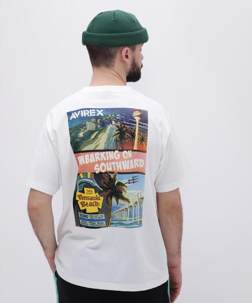 AVIREX（アヴィレックス）の「EOS. POSTER T-SHIRT / エンバーキング オン サウスワード ポスター Tシャツ / AVIREX / アヴィレックス（Tシャツ/カットソー・メンズ・ホワイト/ブラック・XX-LARGE/X-LARGE/LARGE/MEDIUM）」の17枚目の写真