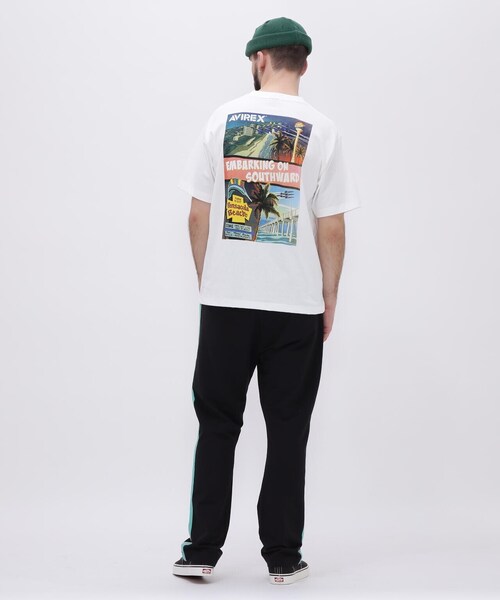 AVIREX（アヴィレックス）の「EOS. POSTER T-SHIRT / エンバーキング オン サウスワード ポスター Tシャツ / AVIREX / アヴィレックス（Tシャツ/カットソー・メンズ・ホワイト/ブラック・XX-LARGE/X-LARGE/LARGE/MEDIUM）」の18枚目の写真
