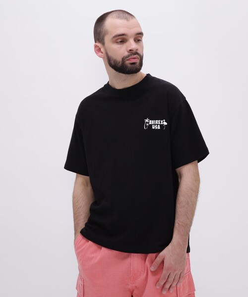 AVIREX（アヴィレックス）の「EOS. POSTER T-SHIRT / エンバーキング オン サウスワード ポスター Tシャツ / AVIREX / アヴィレックス（Tシャツ/カットソー・メンズ・ホワイト/ブラック・XX-LARGE/X-LARGE/LARGE/MEDIUM）」の3枚目の写真