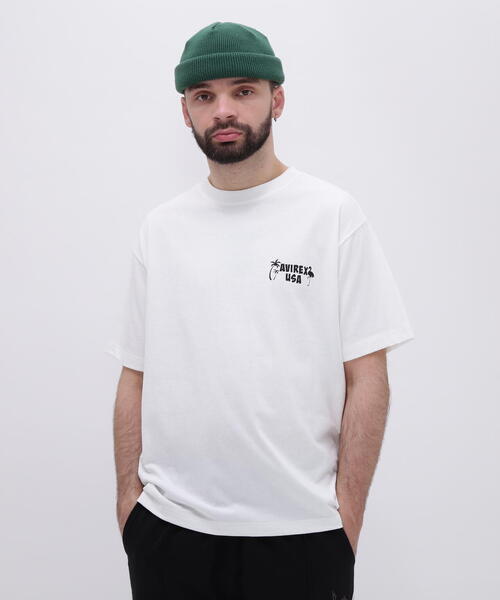 AVIREX（アヴィレックス）の「EOS. POSTER T-SHIRT / エンバーキング オン サウスワード ポスター Tシャツ / AVIREX / アヴィレックス（Tシャツ/カットソー・メンズ・ホワイト/ブラック・XX-LARGE/X-LARGE/LARGE/MEDIUM）」の16枚目の写真