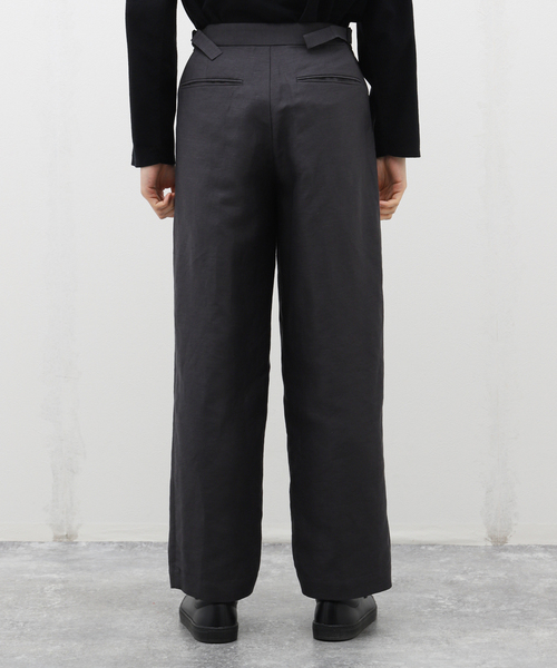 ATON(エイトン)の「【ATON / エイトン】COTTON HEMP SATIN BAKER PANTS(スラックス・メンズ・チャコールグレー・2/4/6)」の5枚目の写真