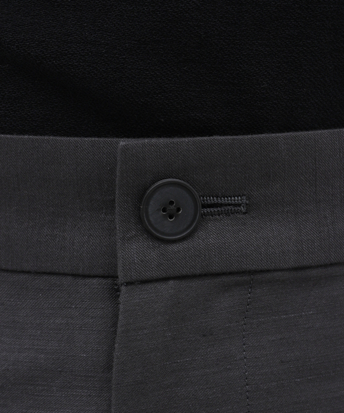 ATON(エイトン)の「【ATON / エイトン】COTTON HEMP SATIN BAKER PANTS(スラックス・メンズ・チャコールグレー・2/4/6)」の16枚目の写真