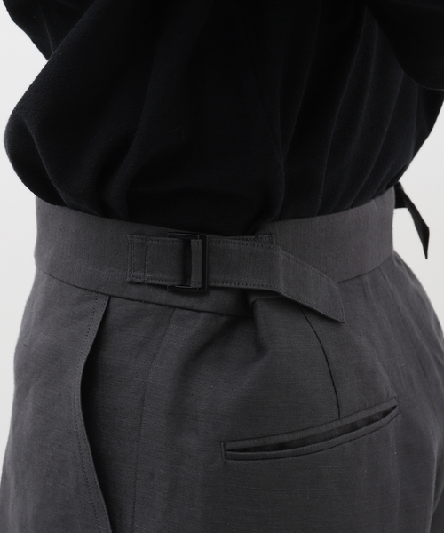 ATON(エイトン)の「【ATON / エイトン】COTTON HEMP SATIN BAKER PANTS(スラックス・メンズ・チャコールグレー・2/4/6)」の17枚目の写真