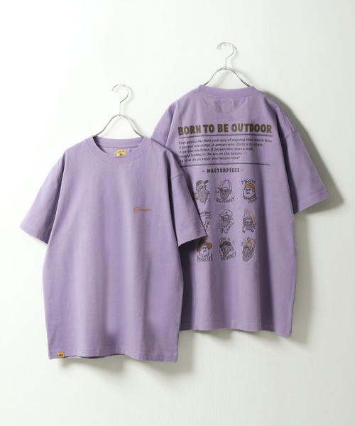 COBMASTER（コブマスター）の「【COBMASTER】 オジサン プリント 半袖 Tシャツ 【吸水速乾】（Tシャツ/カットソー・メンズ・グリーン/ブラック/オートミール/ラベンダー/ホワイト・X-LARGE/LARGE/MEDIUM）」の5枚目の写真