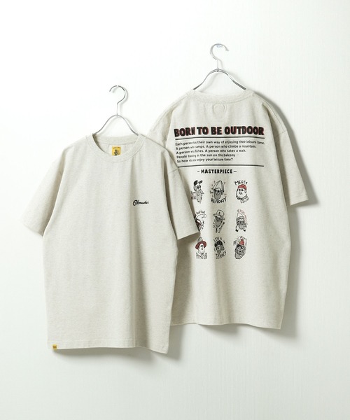 COBMASTER（コブマスター）の「【COBMASTER】 オジサン プリント 半袖 Tシャツ 【吸水速乾】（Tシャツ/カットソー・メンズ・グリーン/ブラック/オートミール/ラベンダー/ホワイト・X-LARGE/LARGE/MEDIUM）」の3枚目の写真