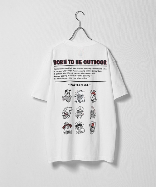 COBMASTER（コブマスター）の「【COBMASTER】 オジサン プリント 半袖 Tシャツ 【吸水速乾】（Tシャツ/カットソー・メンズ・グリーン/ブラック/オートミール/ラベンダー/ホワイト・X-LARGE/LARGE/MEDIUM）」の7枚目の写真