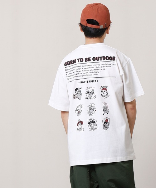 COBMASTER（コブマスター）の「【COBMASTER】 オジサン プリント 半袖 Tシャツ 【吸水速乾】（Tシャツ/カットソー・メンズ・グリーン/ブラック/オートミール/ラベンダー/ホワイト・X-LARGE/LARGE/MEDIUM）」の9枚目の写真