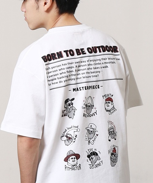 COBMASTER（コブマスター）の「【COBMASTER】 オジサン プリント 半袖 Tシャツ 【吸水速乾】（Tシャツ/カットソー・メンズ・グリーン/ブラック/オートミール/ラベンダー/ホワイト・X-LARGE/LARGE/MEDIUM）」の10枚目の写真