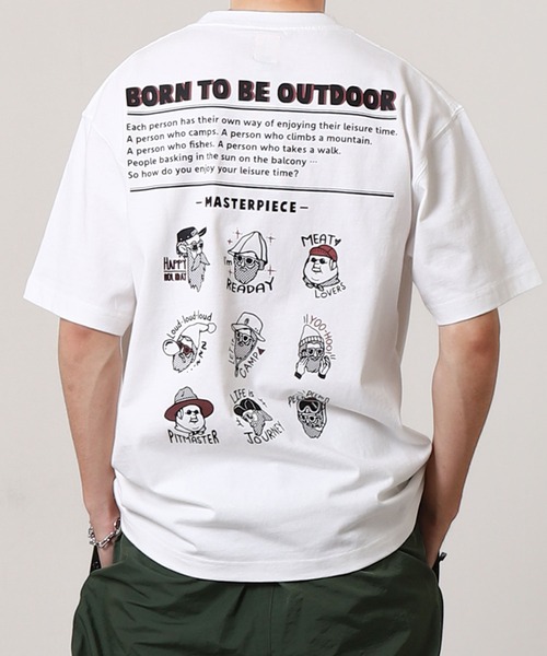 COBMASTER（コブマスター）の「【COBMASTER】 オジサン プリント 半袖 Tシャツ 【吸水速乾】（Tシャツ/カットソー・メンズ・グリーン/ブラック/オートミール/ラベンダー/ホワイト・X-LARGE/LARGE/MEDIUM）」の11枚目の写真