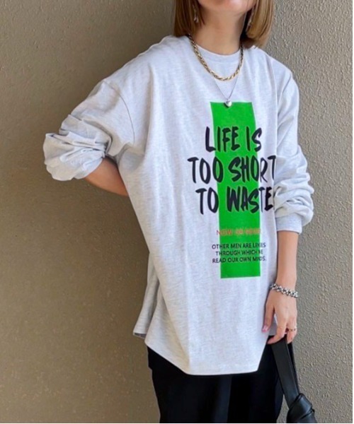 feepur by saya（フェピュールバイサヤ）の「ペイントロゴロンTee（Tシャツ/カットソー・レディース・オフホワイト/ホワイト/オートミール/アイボリー・MEDIUM）」の4枚目の写真