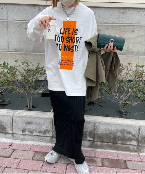 feepur by saya（フェピュールバイサヤ）の「ペイントロゴロンTee（Tシャツ/カットソー・レディース・オフホワイト/ホワイト/オートミール/アイボリー・MEDIUM）」の18枚目の写真