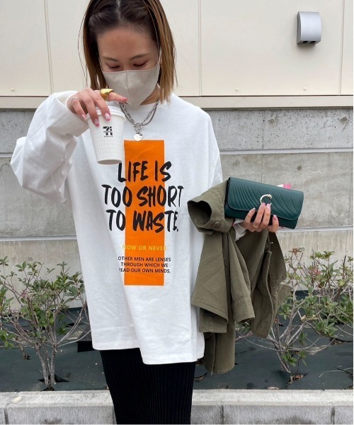 feepur by saya（フェピュールバイサヤ）の「ペイントロゴロンTee（Tシャツ/カットソー・レディース・オフホワイト/ホワイト/オートミール/アイボリー・MEDIUM）」の20枚目の写真