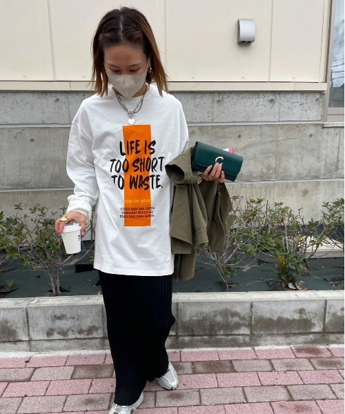 feepur by saya（フェピュールバイサヤ）の「ペイントロゴロンTee（Tシャツ/カットソー・レディース・オフホワイト/ホワイト/オートミール/アイボリー・MEDIUM）」の19枚目の写真