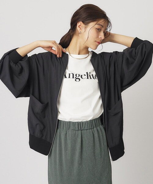 Cutie Blonde（キューティーブロンド）の「◆ヘルシーなシアー感 ポケットブルゾン（ブルゾン・レディース・ホワイト系/ブラック・02/03/04）」の2枚目の写真