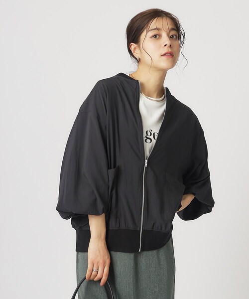 Cutie Blonde（キューティーブロンド）の「◆ヘルシーなシアー感 ポケットブルゾン（ブルゾン・レディース・ホワイト系/ブラック・02/03/04）」の7枚目の写真