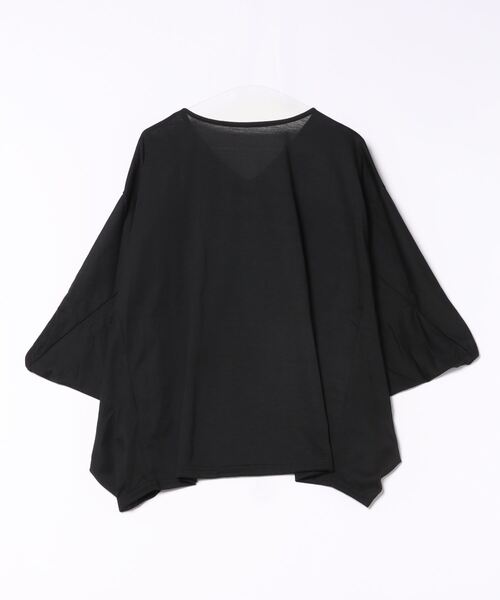 GOLDJAPAN（ゴールドジャパン）の「ワイドドルマンプルオーバー【大きいサイズ対応】（Tシャツ/カットソー・レディース・ネイビー/ブラック/カーキ・4L～5L/LL～3L）」の22枚目の写真