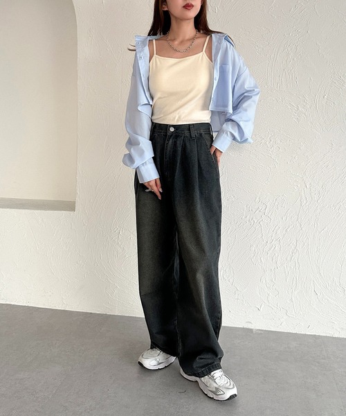 apres jour mignon（アプレジュールミニョン）の「カップ付きキャミソール（キャミソール・レディース・その他/ブラック/アイボリー/杢グレー/ナチュラル・X-LARGE/フリー）」の10枚目の写真