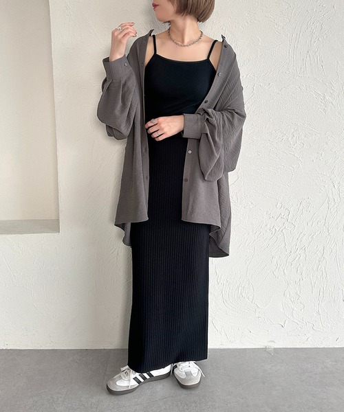 apres jour mignon（アプレジュールミニョン）の「カップ付きキャミソール（キャミソール・レディース・その他/ブラック/アイボリー/杢グレー/ナチュラル・X-LARGE/フリー）」の16枚目の写真