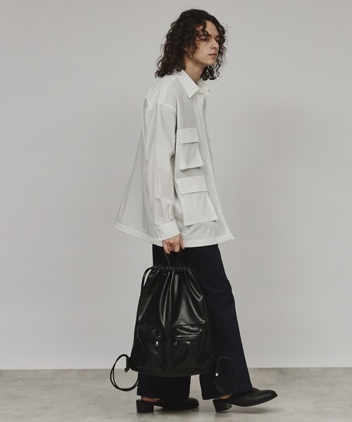 tk.TAKEO KIKUCHI（ティーケータケオキクチ）の「◆ダブルポケットナップザック（バックパック/リュック・メンズ・ブラック系/ブラック・00）」の10枚目の写真