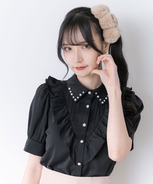 ♡D&G♡DOLCE&GABBANA♡フリル付きショートブラウス TIAMO 1 セール】デコレーションフリルブラウス（シャツ/ブラウス