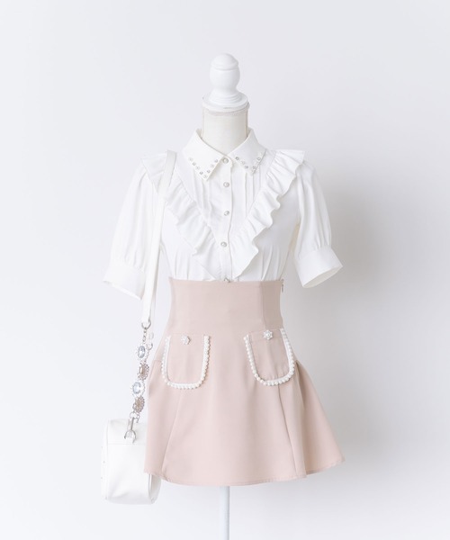 ♡D&G♡DOLCE&GABBANA♡フリル付きショートブラウス TIAMO 1 セール】デコレーションフリルブラウス（シャツ/ブラウス