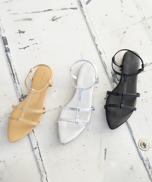 LEPSIM(レプシィム)の「アンクルゴムストラップサンダル 106987(サンダル・レディース・ブラック/シルバー/ベージュ・LARGE/MEDIUM)」の12枚目の写真