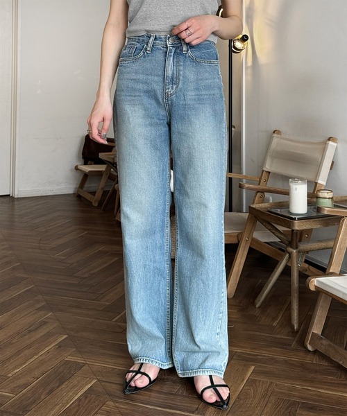 関税込♡*MARNI*ワイドレッグ 5ポケット デニムパンツ 新色追加！！】セミワイドストレートデニムパンツ（デニムパンツ