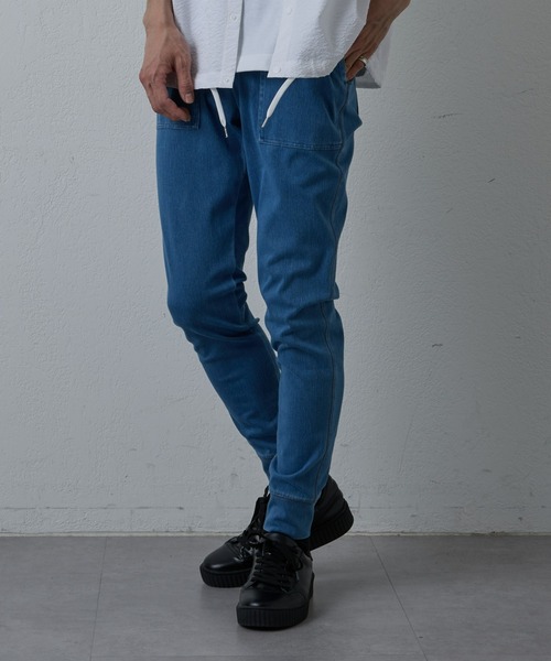 COLONY 2139(コロニートゥーワンスリーナイン)の「4WAY裾ダブルパンツ(re)(スウェットパンツ・メンズ・ブラック/サックスブルー/グレー/インディゴブルー・SMALL/MEDIUM/LARGE/X-LARGE)」の3枚目の写真