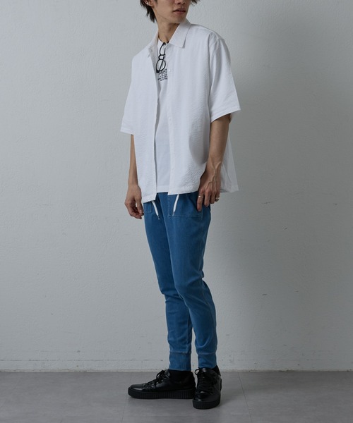 COLONY 2139(コロニートゥーワンスリーナイン)の「4WAY裾ダブルパンツ(re)(スウェットパンツ・メンズ・ブラック/サックスブルー/グレー/インディゴブルー・SMALL/MEDIUM/LARGE/X-LARGE)」の20枚目の写真