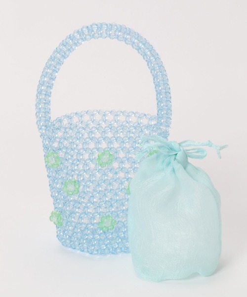LOWRYS FARM（ローリーズファーム）の「ビーズバケツＢＡＧ　994205（ハンドバッグ・レディース・ブルー/その他/マルチ・FREE）」の13枚目の写真