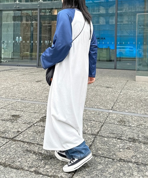 CPCM(シーピーシーエム)の「メッシュ切替ラグランワンピース(ワンピース・レディース・ブラック/ネイビー/レッド・FREE)」の20枚目の写真