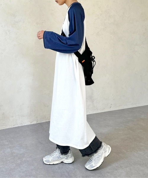 CPCM(シーピーシーエム)の「メッシュ切替ラグランワンピース(ワンピース・レディース・ブラック/ネイビー/レッド・FREE)」の13枚目の写真