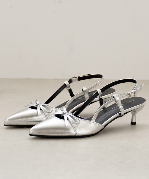 SVEC（シュベック）の「細ストラップ リボン ミュールパンプス（パンプス・レディース・シルバー・36/37/38/39/35）」の16枚目の写真