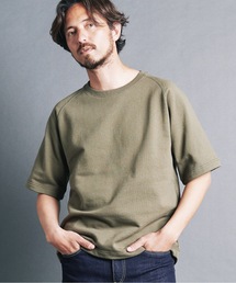 ORGANIC CTN SWEAT RAGLAN C/N TEE S/S:オーガニックコットン裏毛 ラグランスリーブ クルーネック スウェット 24S